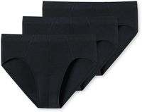 Schiesser 3-pack heren mini slips 95/5 Organic Zwart 4XL