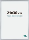 yd. Cadre photo 21x30 cm - MDF - Argent Brillant - Catania