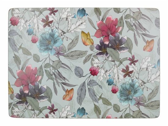 CT Placemat Vlinders en Bloemen (box met 4 stuks