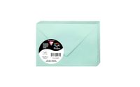 Clairefontaine 55330C - Pakket van 20 Mini Enveloppen Jadegroen 7,5x10cm