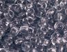 Japanse rocaille kralen, transparant, grijs, 2,2 mm, 11/0, 100 g