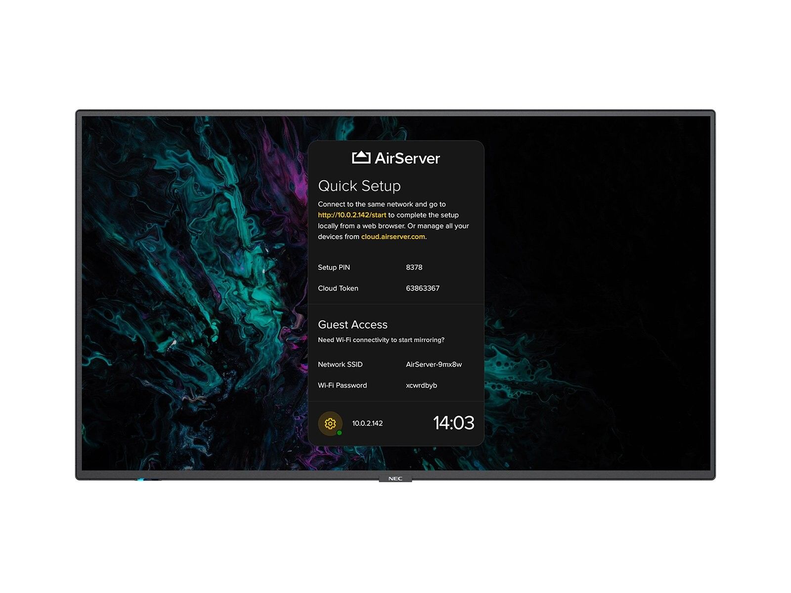 NEC MultiSync M431 AirServer - 43 inch - LED - 4K