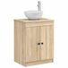 vidaXL Badkamerkast Sonoma Eiken 54 x 41 x 70 cm Bewerkt hout