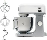 Kenwood kMix KMX750WH keukenmachine, 1000 W, 5 liter roestvrijstalen kom, wit