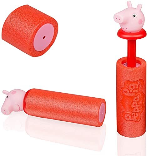 Smart Planet Peppa Wutz Pig Mini-waterpistool, 2 stuks, schuimrubber, voor je tuin, zwembad, zaalbad