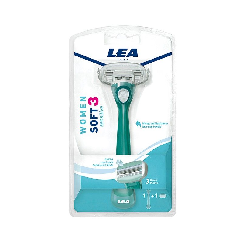 LEA Soft 3 Sensitive - Scheerapparaat voor vrouwen - wit, blauw
