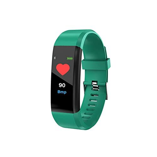 Generic Hartslag bloedarmband Smart Band Print Intelligente Fitness Band Bluetooth Armband voor Smart Watch Fitness Horloge, Groen