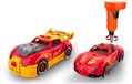 Tachan Jeu de construction 2-en-1 Voiture de course avec accessoires de réglage Rouge Enfants