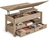 VASAGLE Table basse - 100x50 cm - Sable