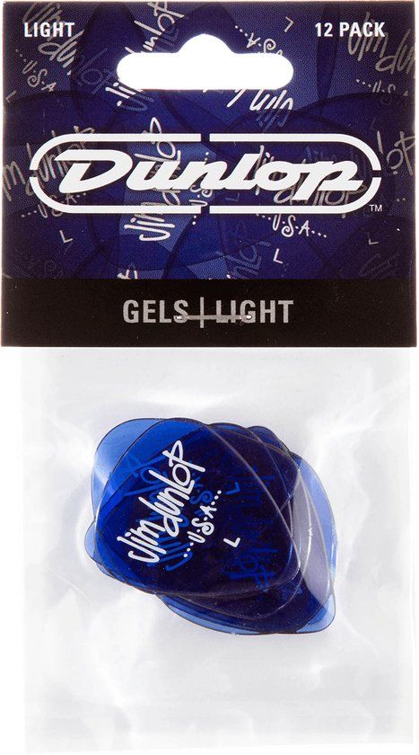 Dunlop Jim Dunlop Gels Plectrum Light 12-pack