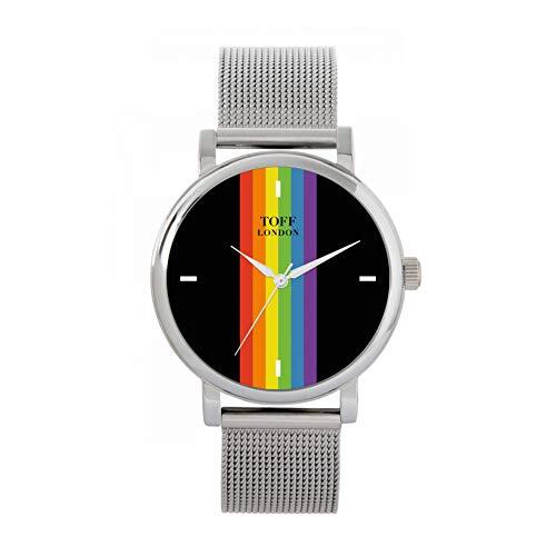 Toff London Pride Linear black batons horloge