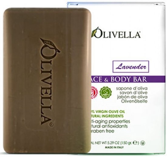 Olivella olijfzeep met de geur van Lavender 4 X 150 gram