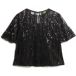 Superdry T-shirt à paillettes transparent pour femme