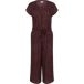 Kaffe Jumpsuit 'Beathe' kastanjebruin / zwart