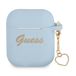 Guess GUA2LSCHSB hoes voor AirPods blauw Silicone Charm Collection
