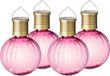 Kaemingk B.V. 4x Lanterne LED rose d'extérieur/jardin solaire 11 cm