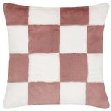 Heya Home Cozee Check Faux Fur Kussenhoes