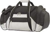 Merkloos Reistas/weekendtas/sporttas model Iceland - 60 x 33 x 29 cm - 3 vakken - grijs/zwart