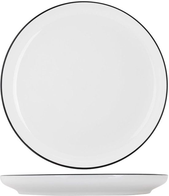 Cosy&Trendy Dinerborden Renee Ø 26 cm Wit 6-delig Porselein