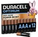 Duracell Optimum AAA Alkaline Batterijen - 12 stuks