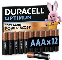 Duracell Optimum AAA Alkaline Batterijen - 12 stuks