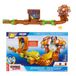 Sonic The Hedgehog Go Go Racers Deluxe speelset met Diecast Super Sonic figuur, gecombineerd met de Sonic Adventure Playset en Knuckles Adventure Playset