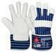 HASE 120 paires de gants de protection, cuir de bovin, doublure molleton, EN388, catégorie II