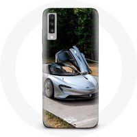 Maniacase Hoesje voor Samsung Galaxy A50 Formule 1 McLaren Auto Grijs