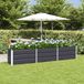 vidaXL Plantenbak Antraciet Staal 240 x 40 x 45 cm