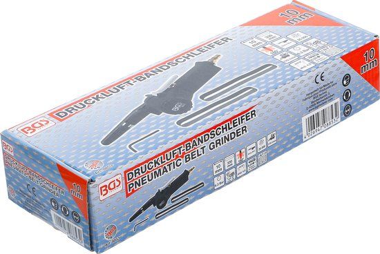 BGS 8853 | Lucht bandschuurmachine voor 10 mm schuurbanden