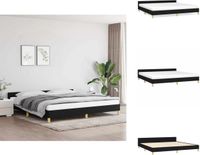 vidaXL Bedframe zonder matras, noir, 200x200 cm, tissu