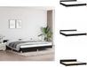 vidaXL Bedframe zonder matras, zwart, 200x200 cm, stof