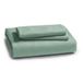 Salvia Vert Parure de lit 155 x 220 3 pièces - Housse de couette 155 x 220 cm + 2 taies d'oreiller 80 x 80 cm, Ensemble de literie vert 90% Polyester microfibre avec fermeture éclair certifié