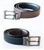 Korntex Elegant Two-Color Reversible Belt Schaffhausen KX152 - Black/Brown - One size