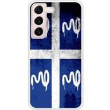 Samsung Galaxy S22 Drapeau martinique Verstevigd hoesje met sublimatie bedrukking
