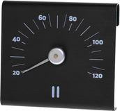 Rento Sauna Thermometer - Aluminium - Bruin Zwart (20-120 graden)