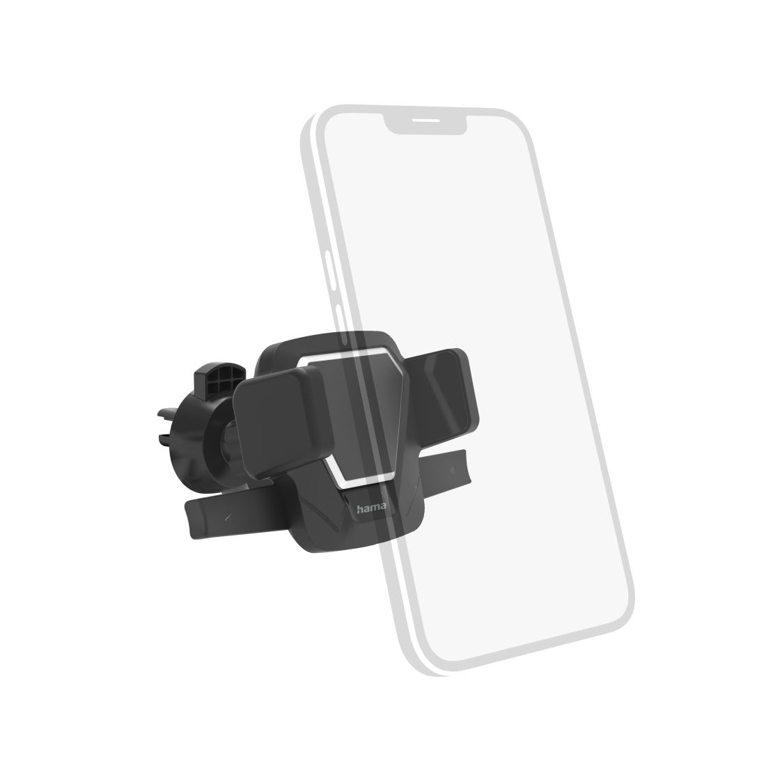 Hama Easy Snap Passieve houder voor Mobiele telefoon/Smartphone - Zwart