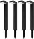 Lumisky Set van 4 zonnepaaltjes TORLY H49CM Metaal Noir