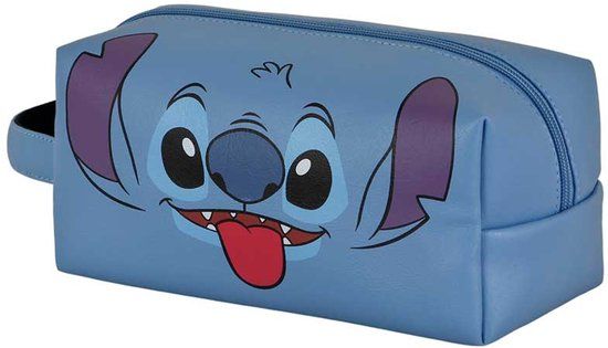 Karactermania Disney Lilo en Stitch Gezicht Toilettas Reistas Blauw Kunstleer