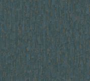 A.S. Création RUW BETONSTRUCTUUR BEHANG | Industrieel - blauw goud