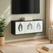 Prolenta Maison Exclusive - Wandmeubel voor televisie, model HANAU, 102 x 33 x 40 cm, gemaakt van houtvezel