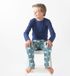 Little Label Pyjama Jongens - Maat 170-176 - Blauw, Wit - Zachte BIO Katoen
