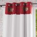Soleil d'Ocre Rideau Bij Oogjes Zelfs Katoen 130x250 cm Liefde Rood