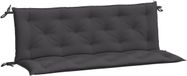 vidaXL Coussin de banc de jardin 2 pièces 150x50x7 cm tissu oxford anthracite
