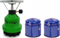 Merkloos Camping kookstel - Metaal - Groen - 1 Brander