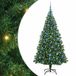 Sapin de Noël artificiel vert 180 cm PVC, acier et plastique