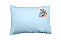 Bona Basics Decoratieve kussenhoes Lichtblauw 50x35 cm