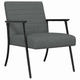 vidaXL Fauteuil Donkergrijs Stof 59 x 75 x 78 cm
