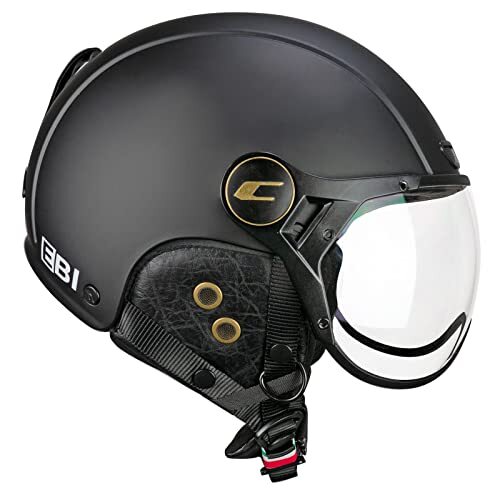 CGM EBI skihelm uniseks, volwassenen, mat zwart, XXL (61 cm)