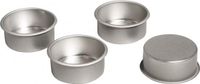 Rayher hobby materialen Rayher hobby - Metalen waxinelicht houders - 4x stuks - Zilver